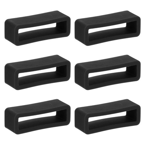 6pcs 20mm silicone watch band - 6pcs,